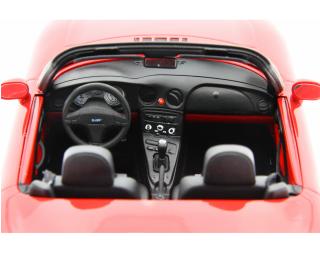 Fiat Barchetta 1995 Rosso Corsa Laudoracing 1:18 Resinemodell (Türen, Motorhaube... nicht zu öffnen!)